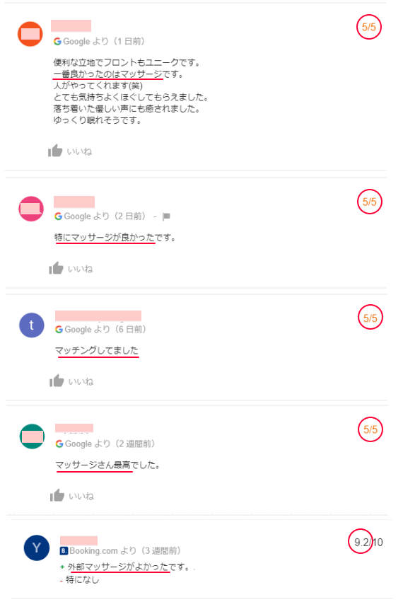 宿泊予約サイトＧｏｏｇｌｅホテルマッサージ口コミレビュー