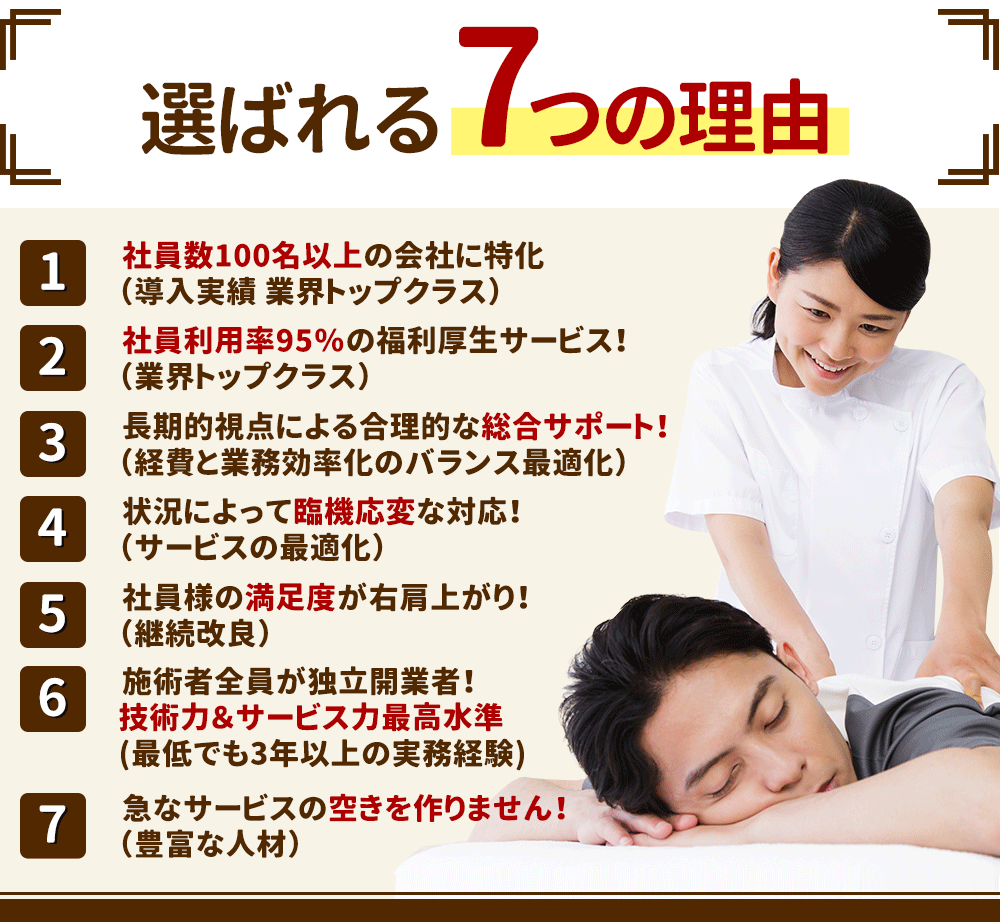 選ばれる7つの理由